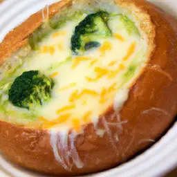 Teaser Image: Broccoli Cheddar Soup in a Bread Bowl
